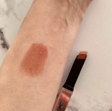 ルージュ ピュールクチュール ザ スリム グロウマット/YVES SAINT LAURENT BEAUTE/口紅を使ったクチコミ(7枚目)