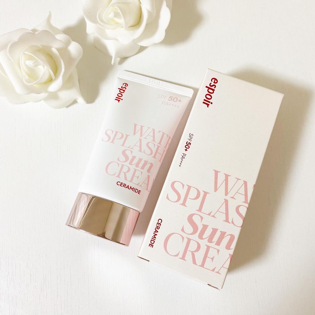 ウォータースプラッシュサンクリーム セラミド/espoir/日焼け止めクリームを使ったクチコミ（1枚目）