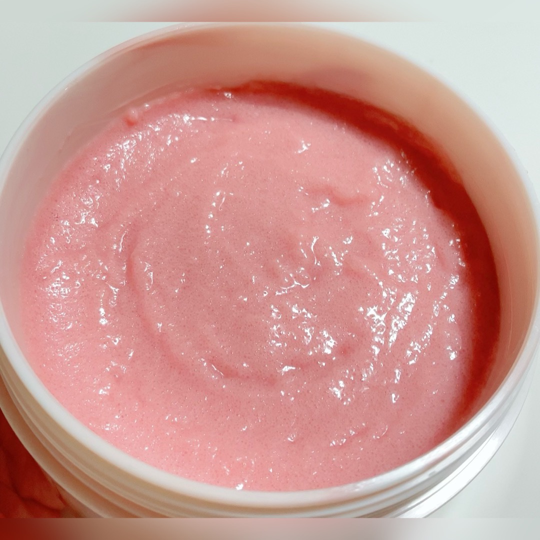 キューミースウィートボムタラソスクラブ　ピオニーブーケの香り/AGARISM/ボディスクラブを使ったクチコミ（3枚目）