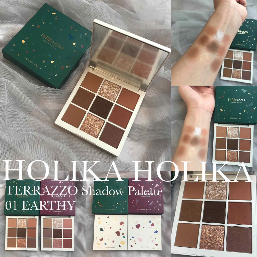 TERRAZZO Shadow palette 01/HOLIKA HOLIKA/アイシャドウパレットを使ったクチコミ（1枚目）