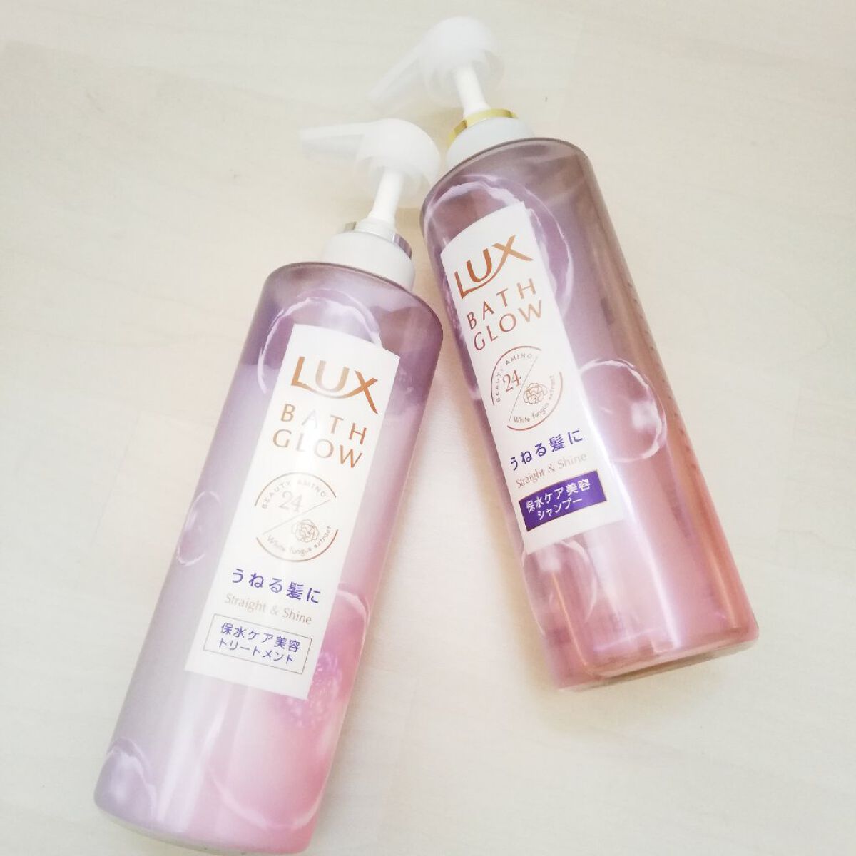 バスグロウ ストレート&シャイン シャンプー/トリートメント/LUX/市販シャンプーを使ったクチコミ(1枚目)