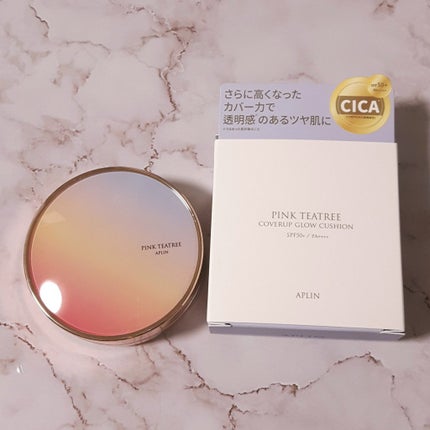 ピンクティーツリーカバーアップグロウクッション/APLIN/クッションファンデーションを使ったクチコミ(1枚目)