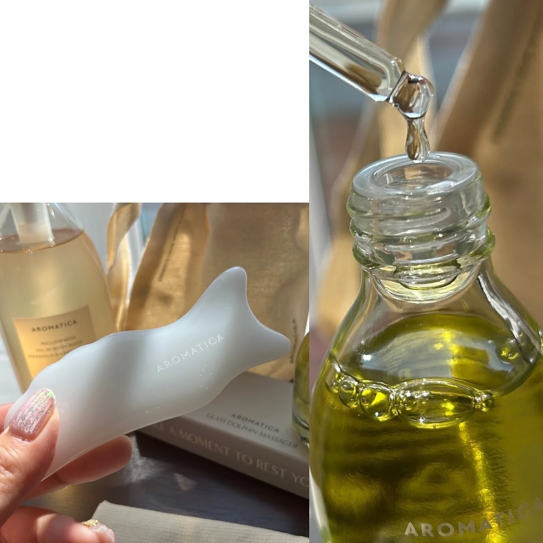 グラスイルカマッサージャー/AROMATICA/美顔器・マッサージを使ったクチコミ（2枚目）