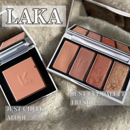 ジャストチーク/Laka/パウダーチークを使ったクチコミ(1枚目)