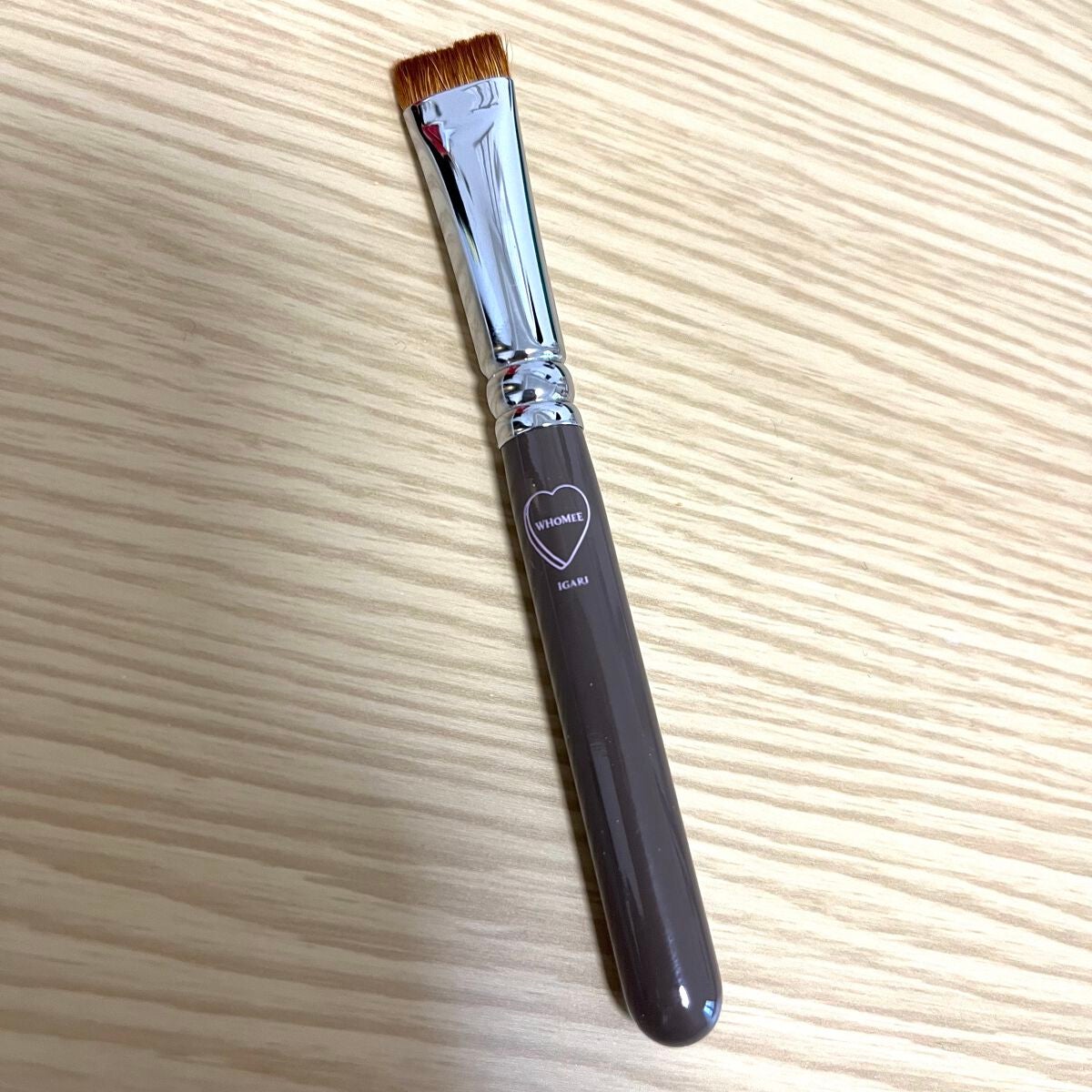 平行眉ブラシ 熊野筆/WHOMEE/メイクブラシを使ったクチコミ(1枚目)