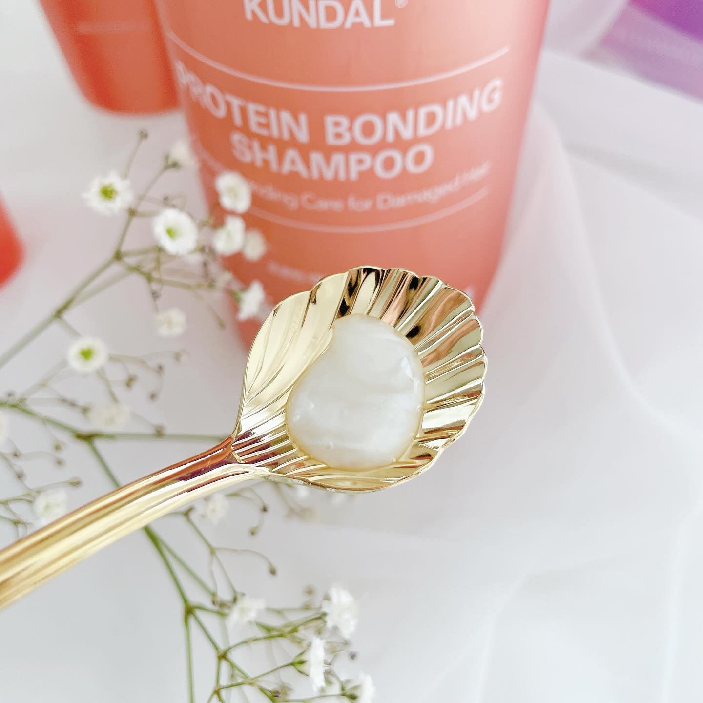 クンダル ダメージケア ノーウォッシュ トリートメント バイオレットミュゲ/KUNDAL/アウトバストリートメントを使ったクチコミ（3枚目）