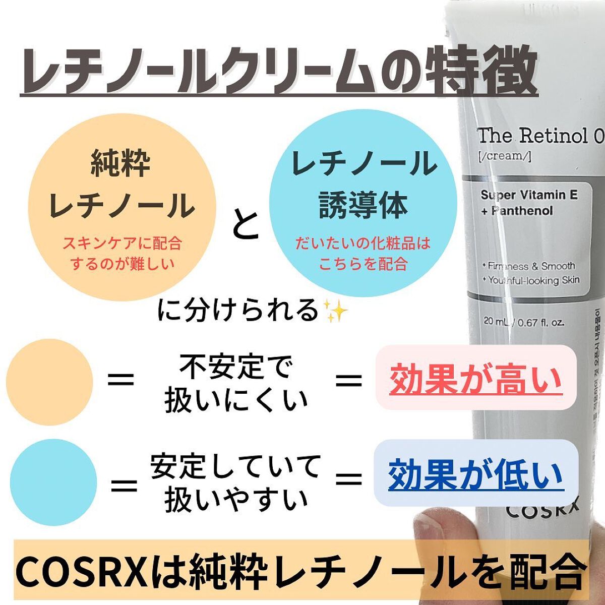 RXザ・レチノール0.1クリーム/COSRX/フェイスクリームを使ったクチコミ(3枚目)