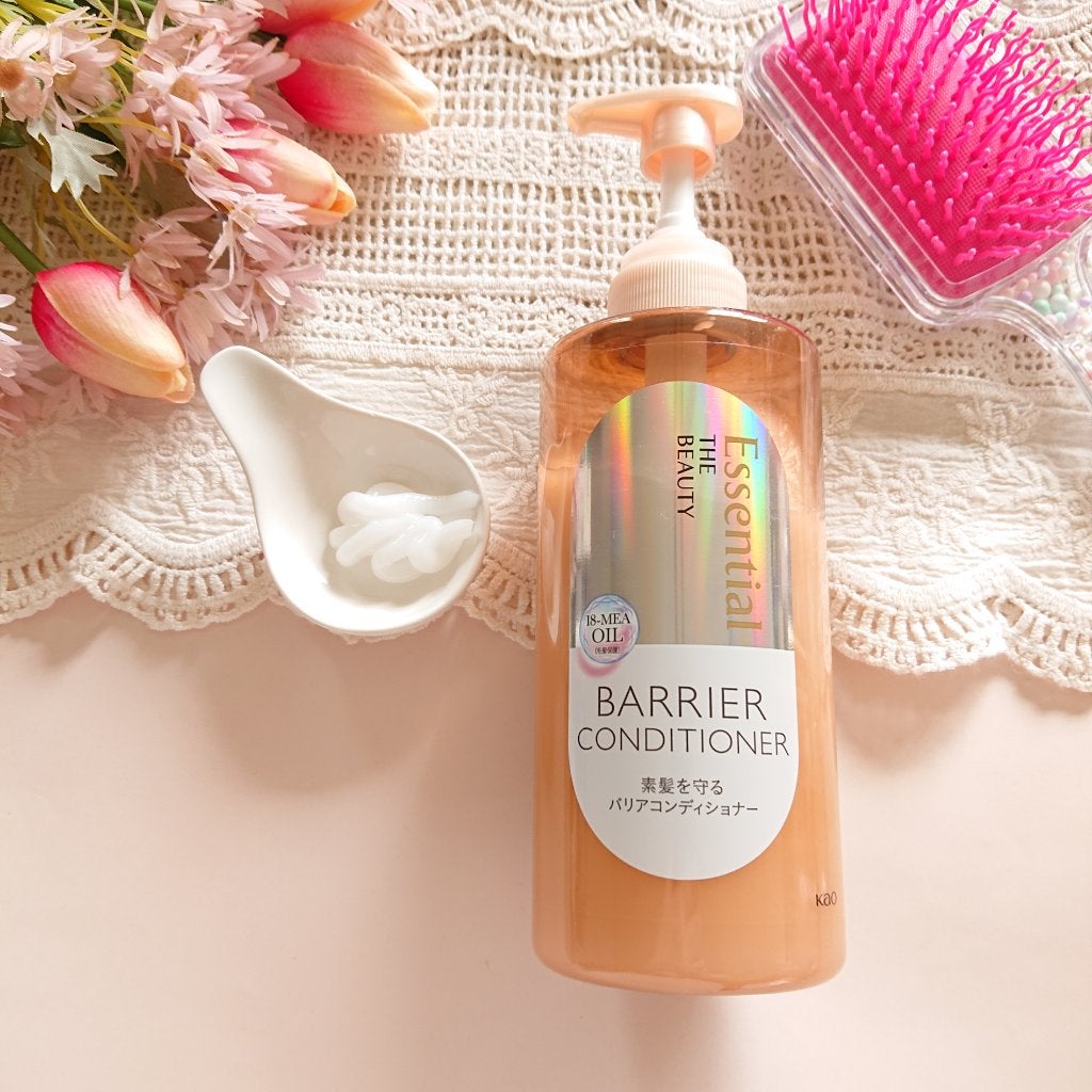 ザビューティ 髪のキメ美容素髪を守る バリアシャンプー/コンディショナー/エッセンシャル/シャンプー・コンディショナーを使ったクチコミ(4枚目)