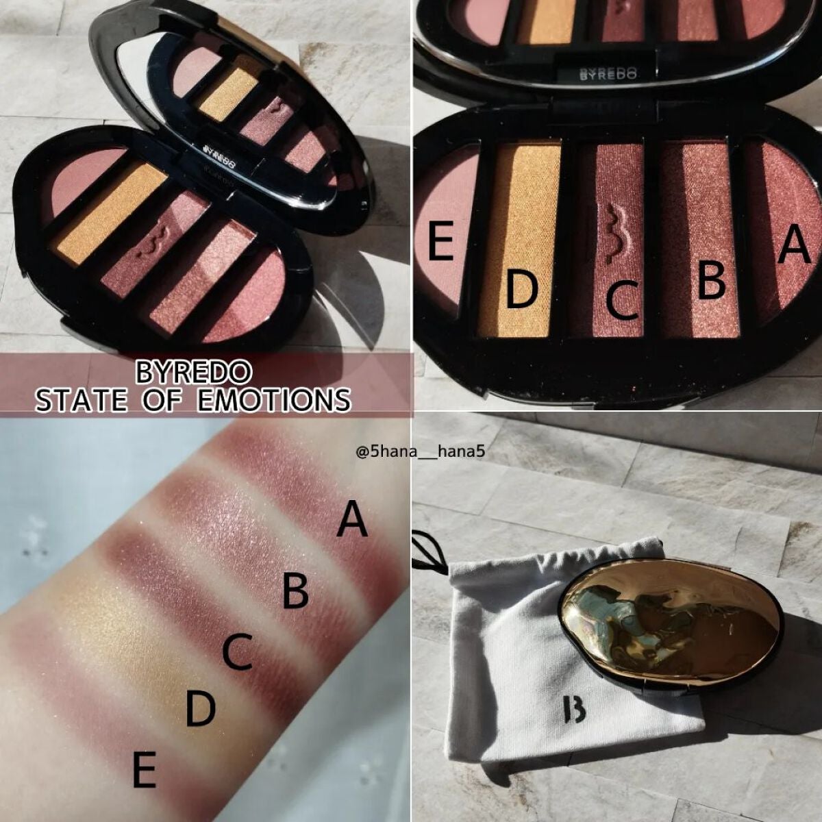 Eyeshadow 5 Colour Compacts/BYREDO/アイシャドウパレットを使ったクチコミ(2枚目)