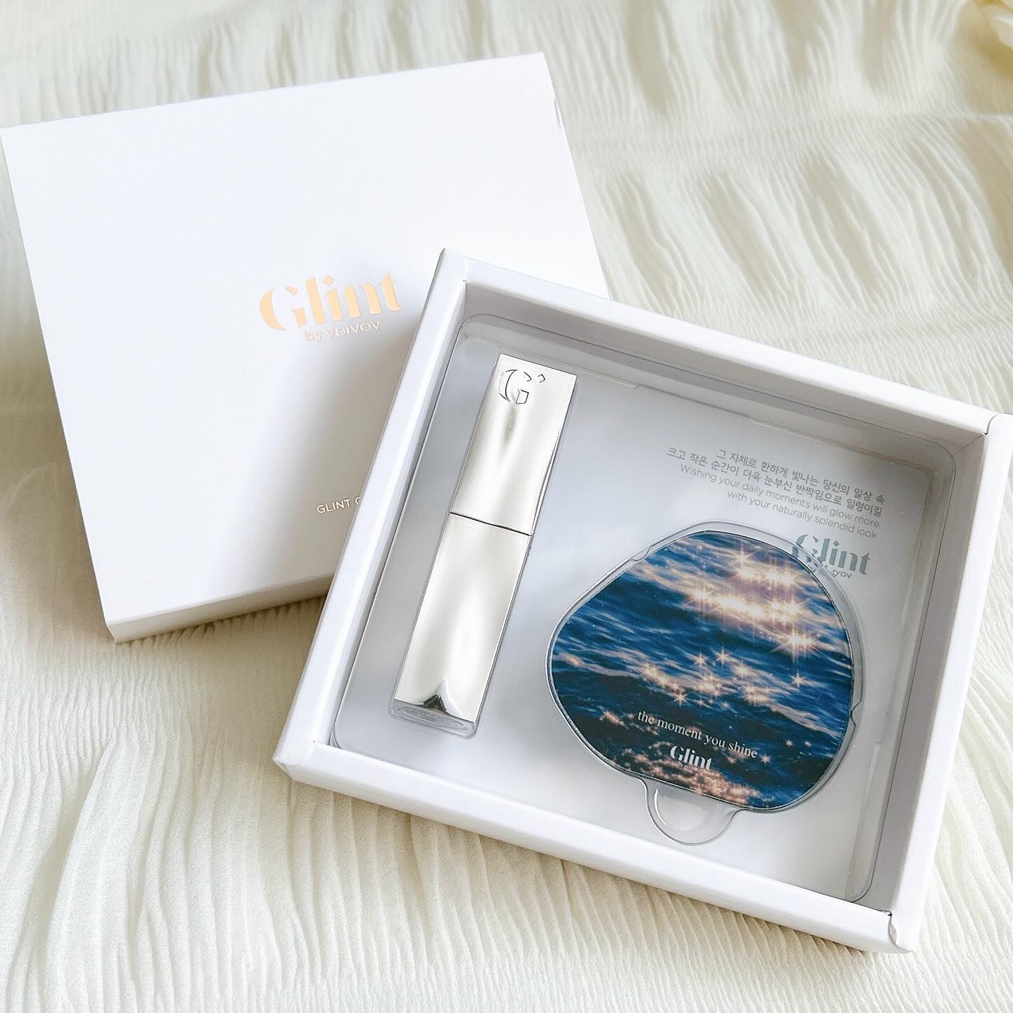 グローリップバームギフトセット Cherry So Much/Glint/メイクアップキットを使ったクチコミ（1枚目）