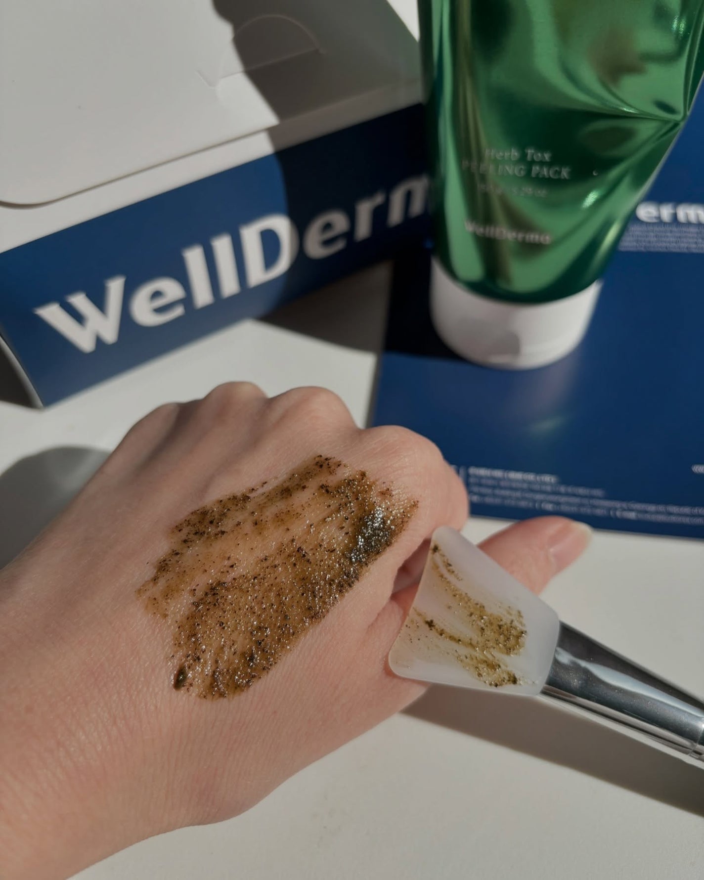 ティーツリーハーブピーリングパック/WellDerma/洗い流すパック・マスクを使ったクチコミ(2枚目)