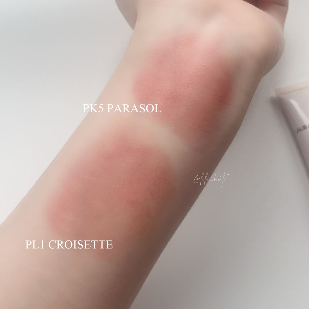 ティンティド モイスチャライザー ブラッシュ PK5 PARASOL/ローラ メルシエ/ジェル・クリームチークを使ったクチコミ（2枚目）