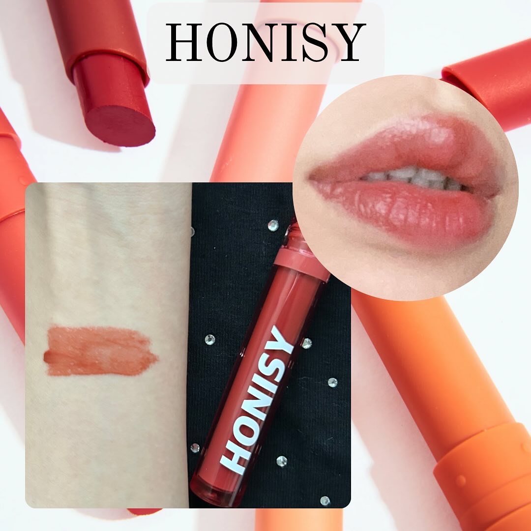 フルーツグロウティント/honisy/リップティントを使ったクチコミ（2枚目）