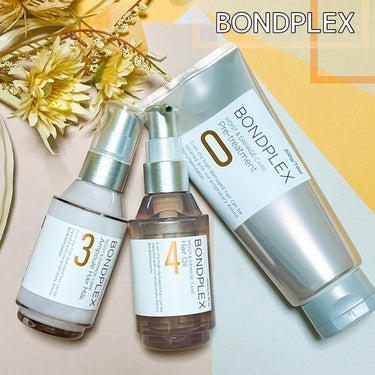 BONDPLEX のヘアケアアイテムを使ってみたよ🧸✨
今回は、この３つです

・モイスト＆ダメージケア プレトリートメント
・モイスト＆ダメージケア アンプルヘアミルク
・モイスト＆ダメージケア ヘア