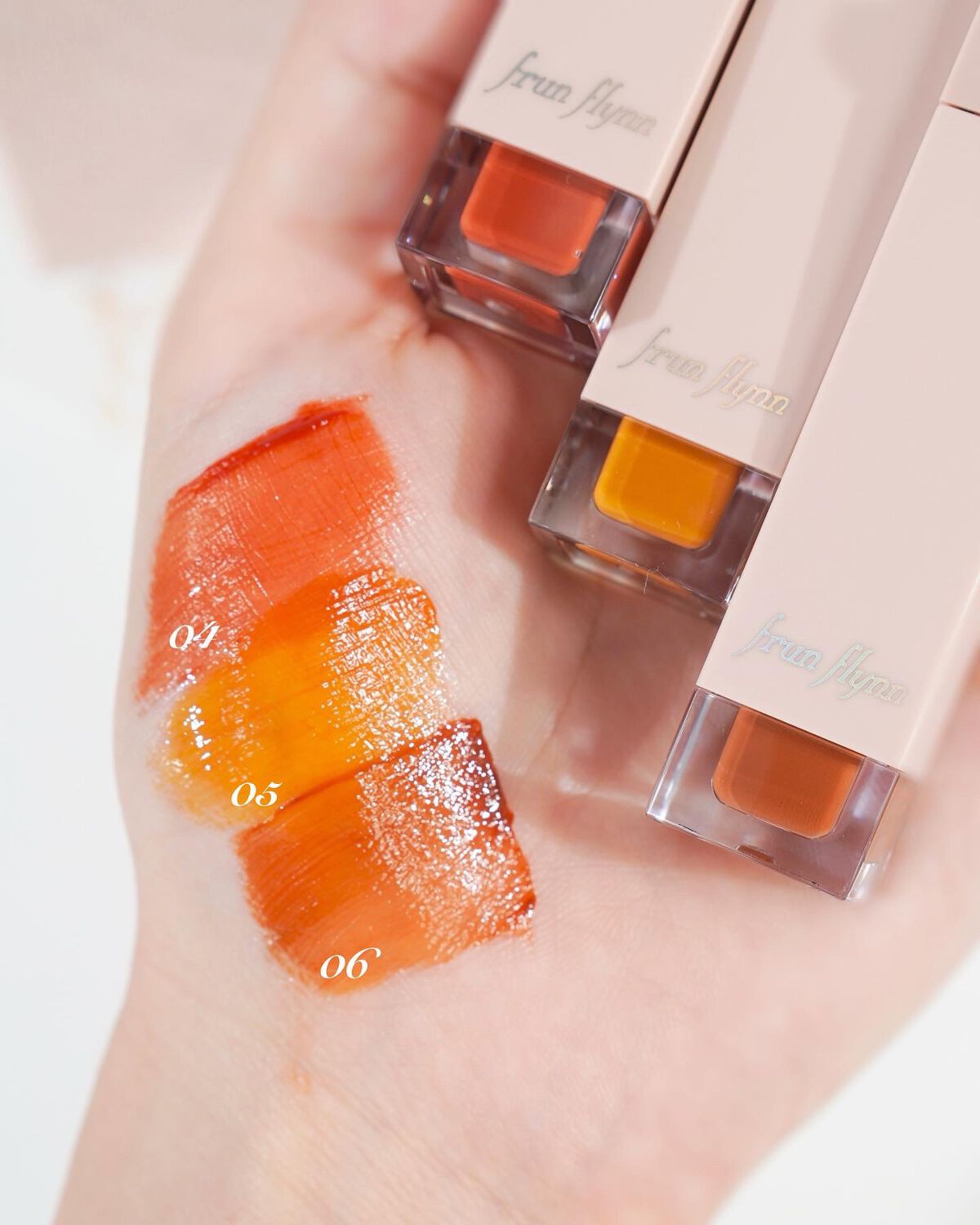 frunflynn シャインユー グロウティント 06 チョコレートコスモス/frunflynn/リップティントを使ったクチコミ（2枚目）