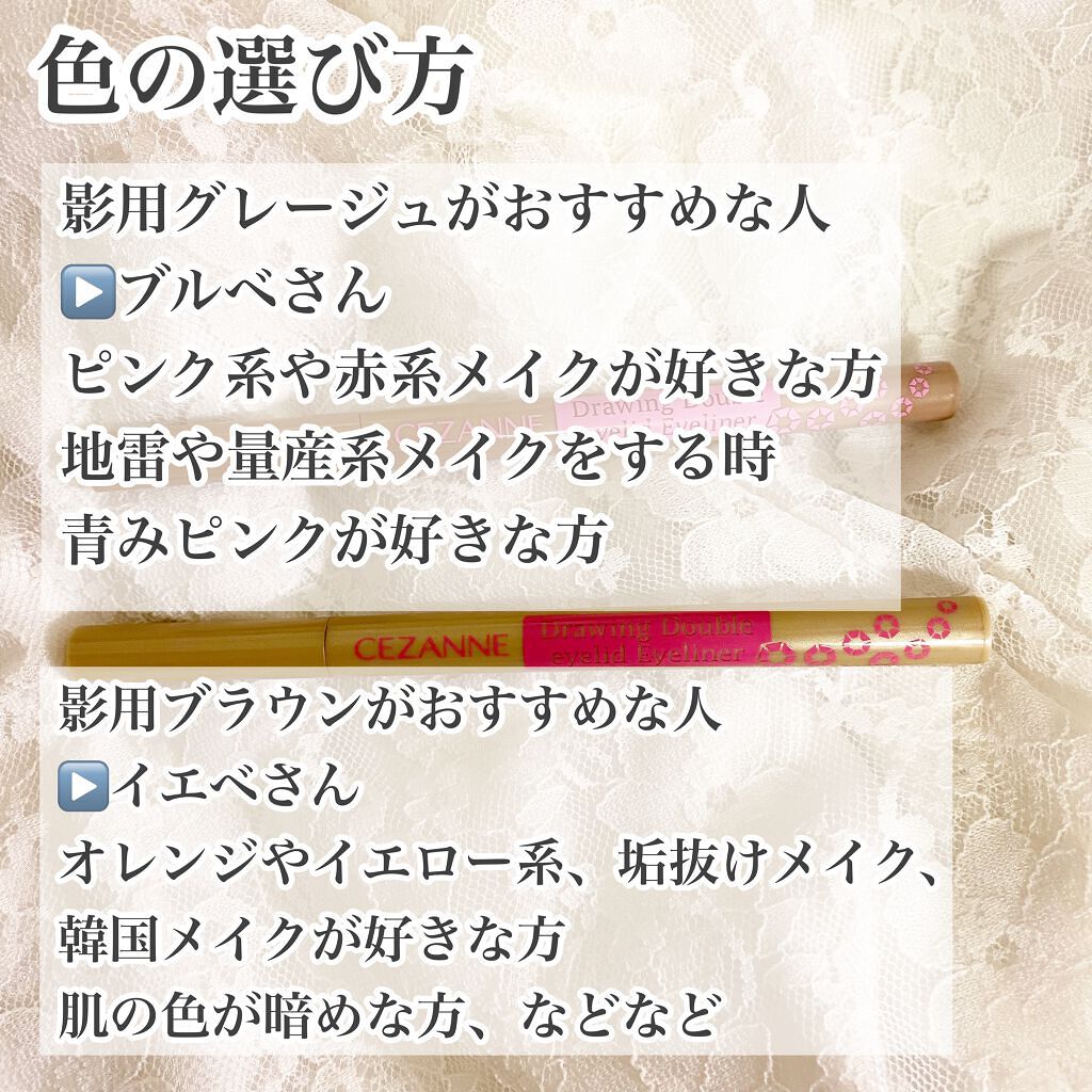 描くふたえアイライナー/CEZANNE/リキッドアイライナーを使ったクチコミ(3枚目)