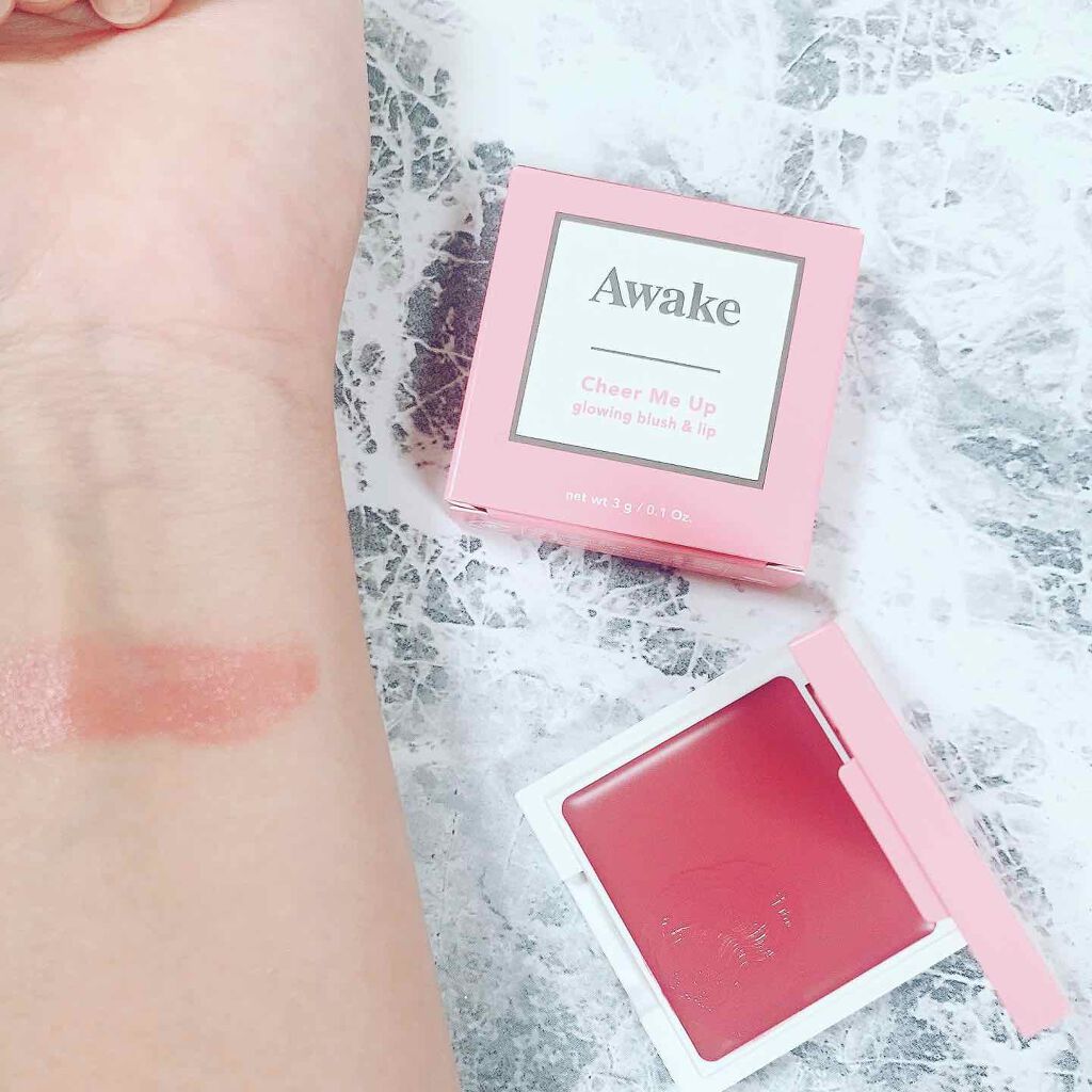 チアミーアップ グロウイング ブラッシュ&リップ/Awake/口紅を使ったクチコミ(2枚目)