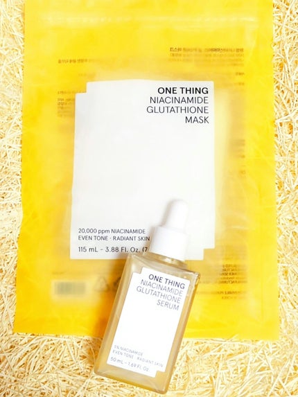 ナイアシンアミドグルタチオンマスク/ONE THING/シートマスク・パックを使ったクチコミ(7枚目)