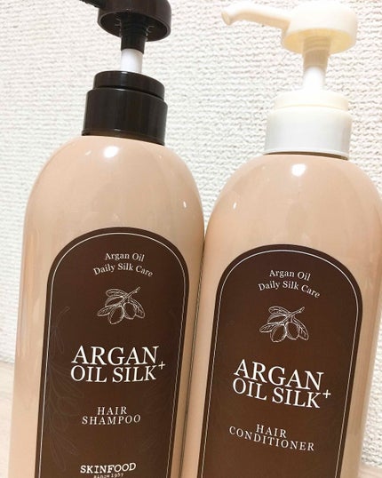 アルガンオイル シルクプラス ヘアーコンディショナー/SKINFOOD/シャンプー・コンディショナーを使ったクチコミ(1枚目)