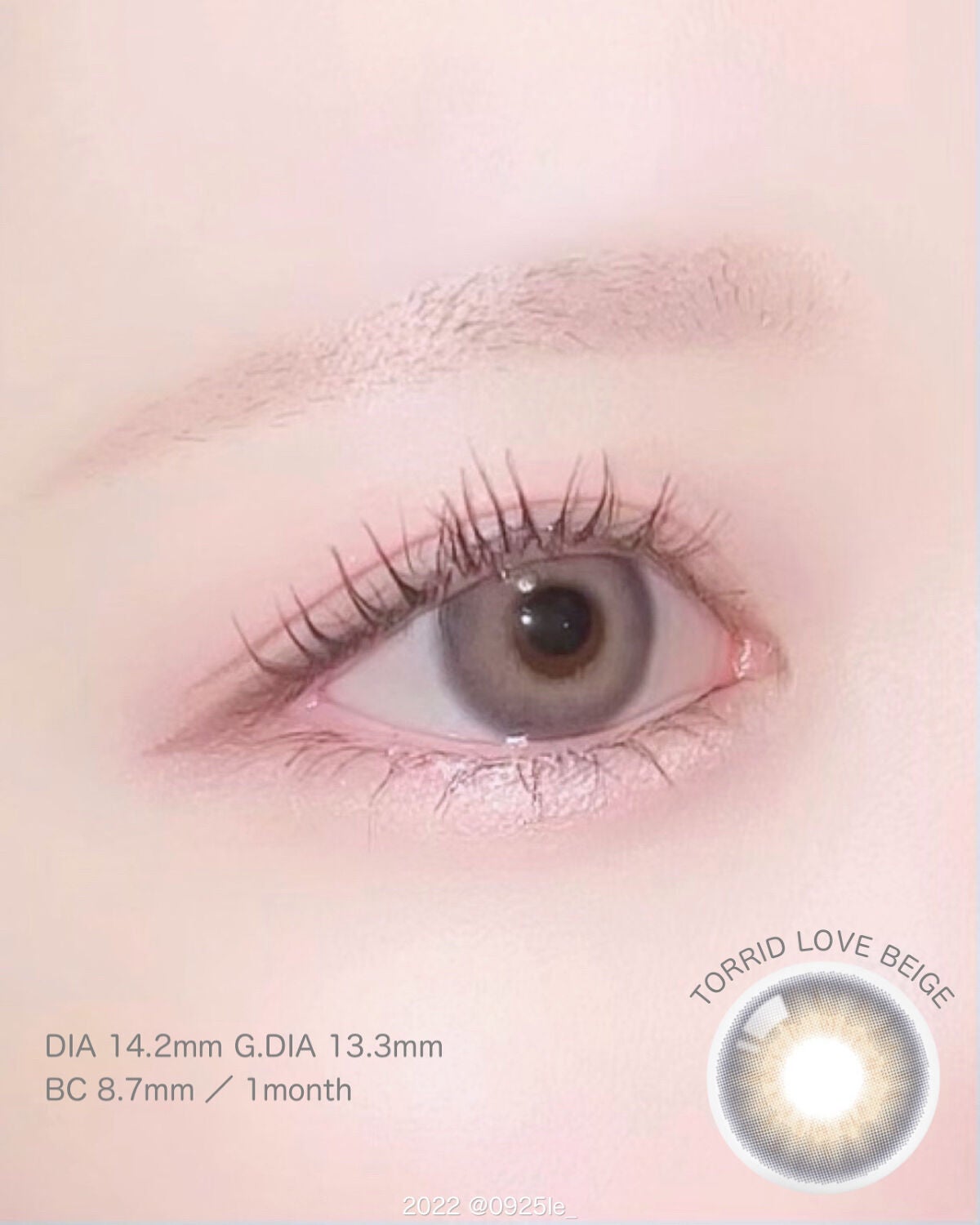 トリッドラブベージュマンスリー (TORRID LOVE BEIGE monthly)/OLOLA/1ヶ月(1MONTH)カラコンを使ったクチコミ(2枚目)