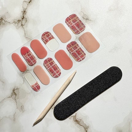 ジェルネイルシール(ハンド)/DAISO/ネイルシールを使ったクチコミ(3枚目)