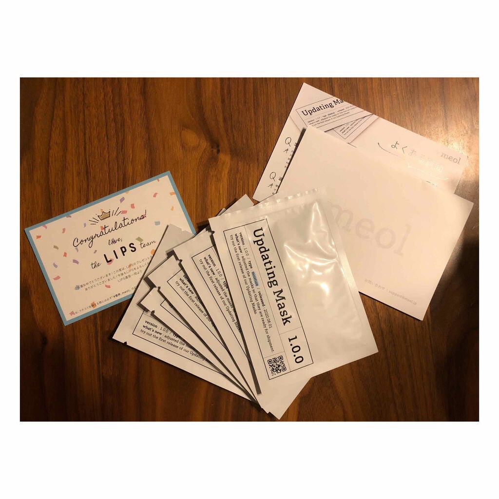 Updating Mask 1.0.0 5タイプセット 1セット5枚入り/meol/シートマスク・パックを使ったクチコミ(1枚目)
