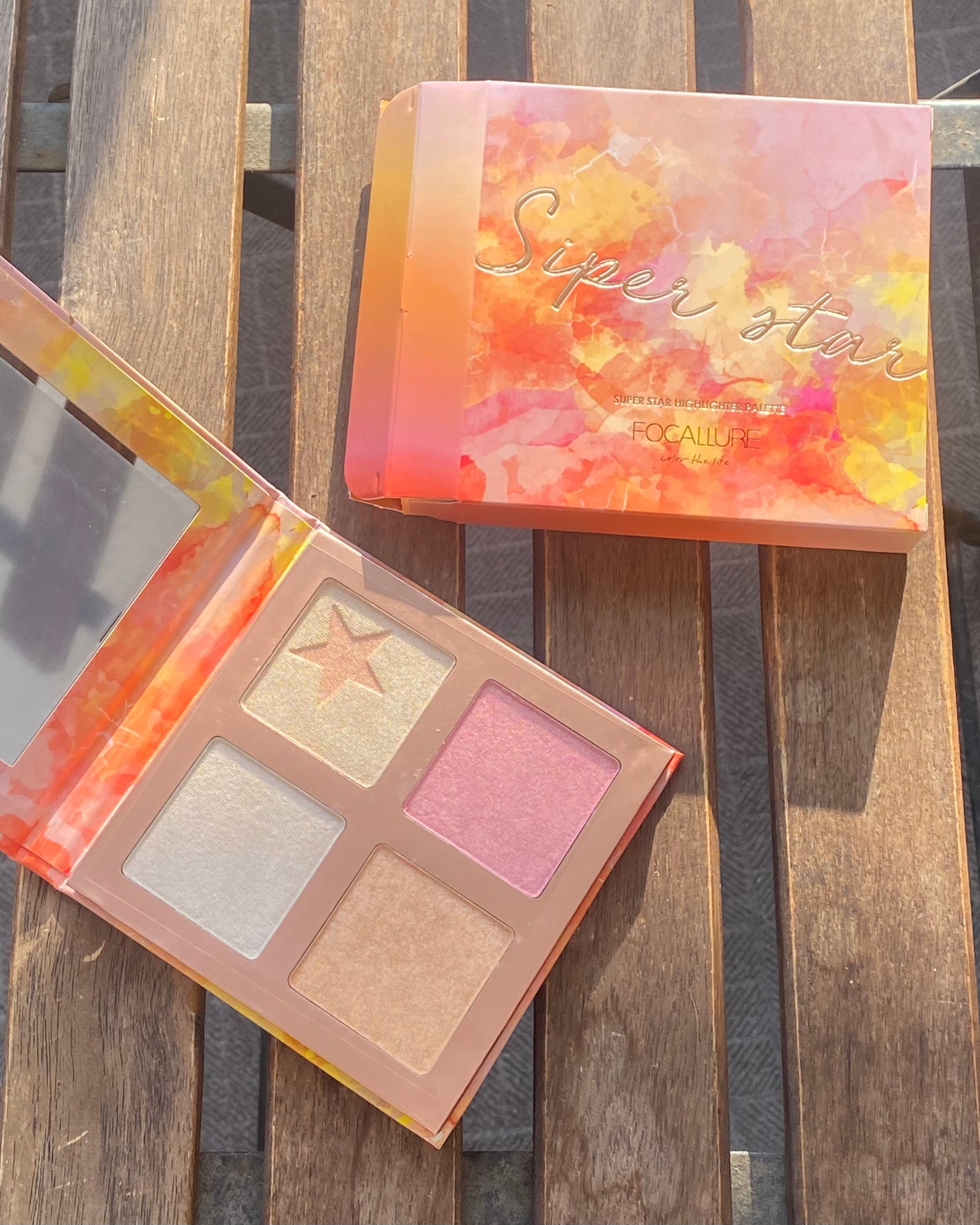 スーパースターハイライトパレット(日本限定パッケージ)/FOCALLURE/パウダーハイライトを使ったクチコミ(1枚目)
