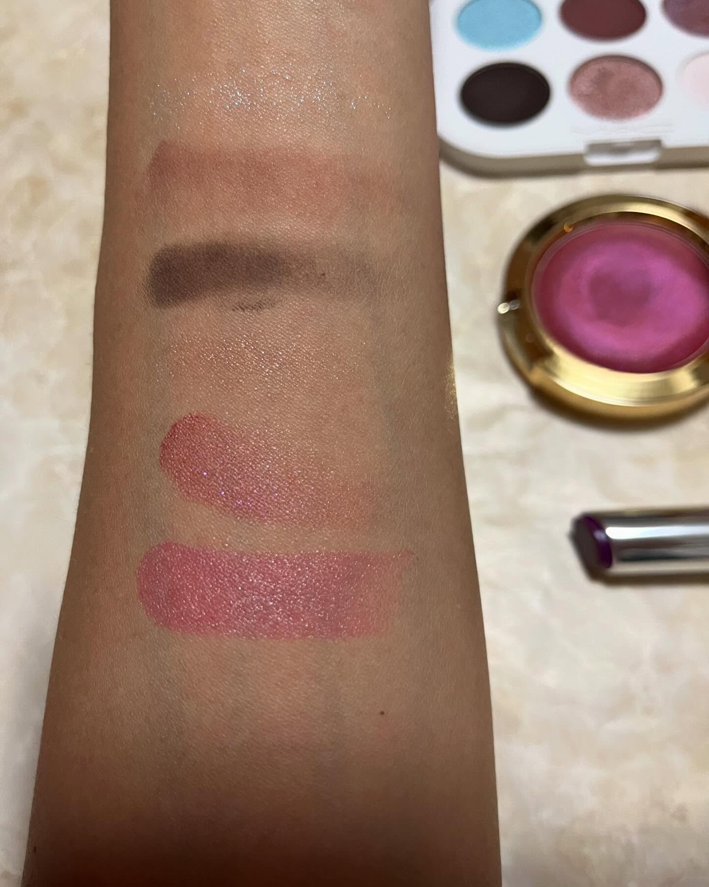 スキン フィニッシュ メタリック クリーム ブラッシュ/M・A・C/ジェル・クリームチークを使ったクチコミ（2枚目）