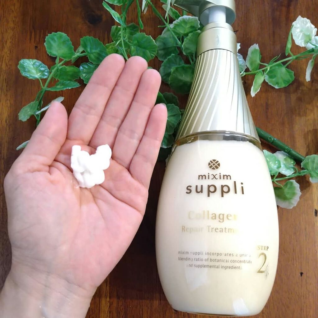 ビタミン リペアシャンプー／コラーゲン リペアヘアトリートメント/mixim suppli/市販シャンプーを使ったクチコミ（3枚目）