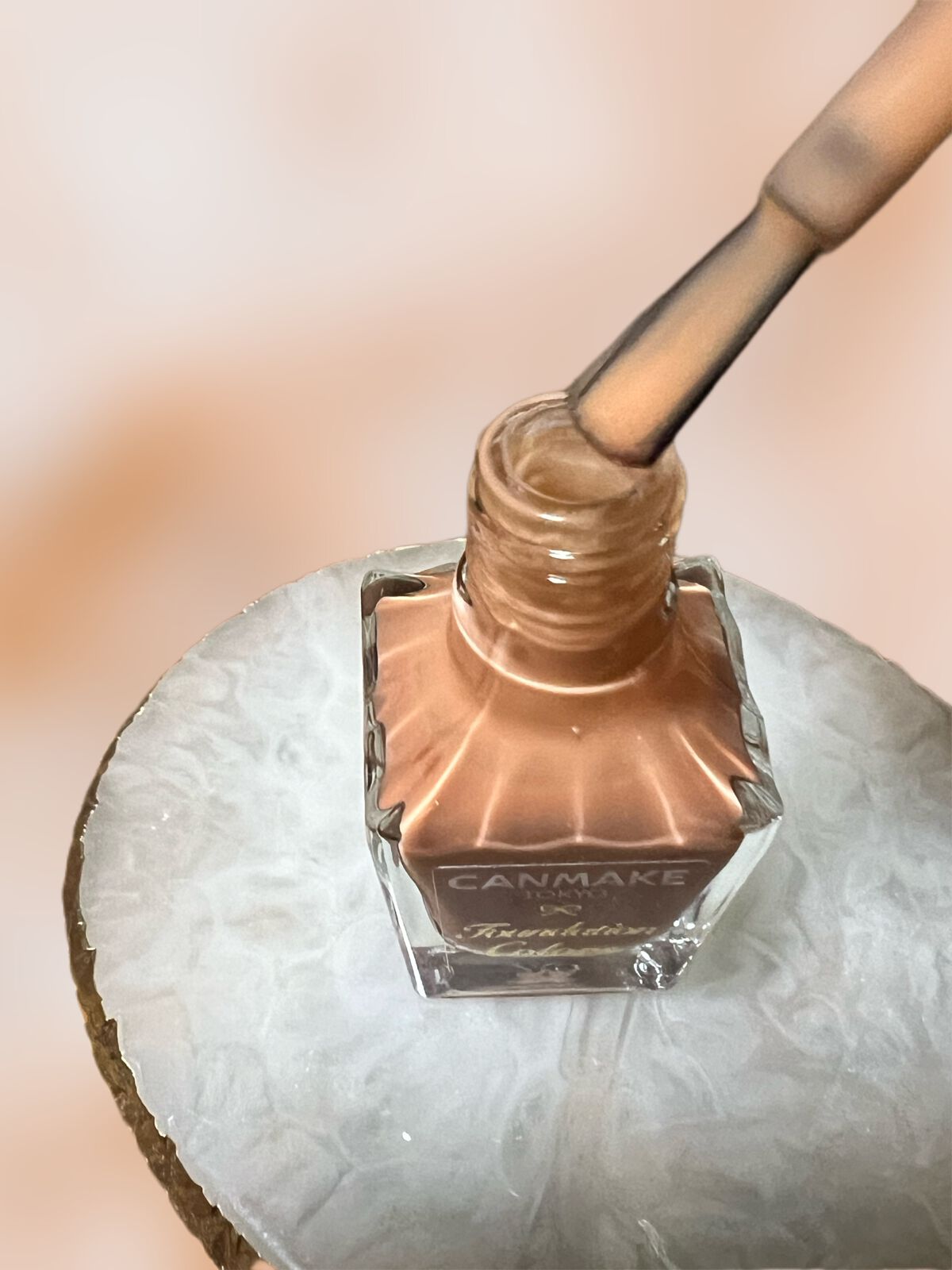 ファンデーションカラーズ 07 ミルキーオレンジ/キャンメイク/マニキュアを使ったクチコミ（2枚目）