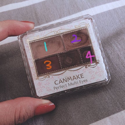 パーフェクトマルチアイズ/キャンメイク/アイシャドウパレットを使ったクチコミ(2枚目)
