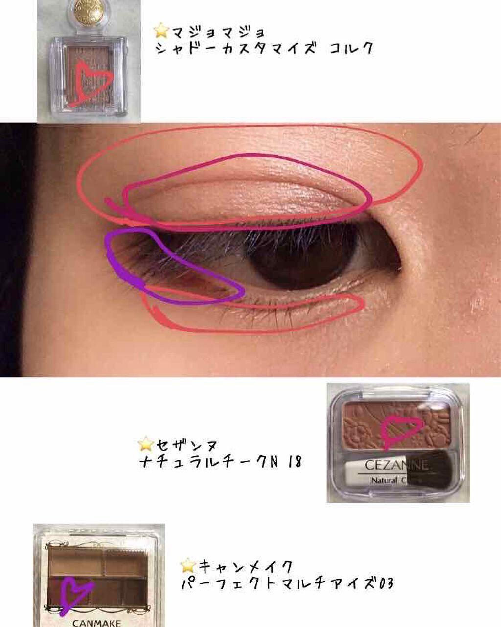 パーフェクトマルチアイズ/キャンメイク/アイシャドウパレットを使ったクチコミ（2枚目）