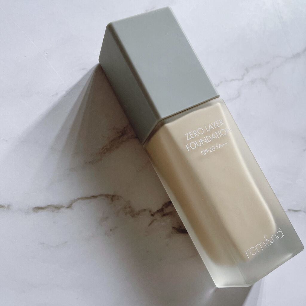 ZERO LAYER FOUNDATION/rom&nd/リキッドファンデーションを使ったクチコミ（2枚目）
