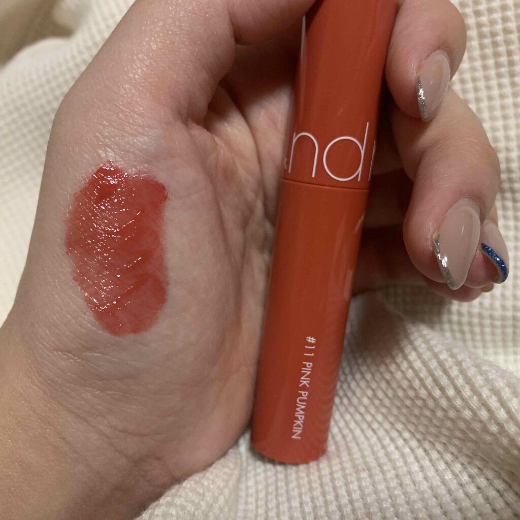 ジューシーラスティングティント/rom&nd/リップティントを使ったクチコミ（2枚目）