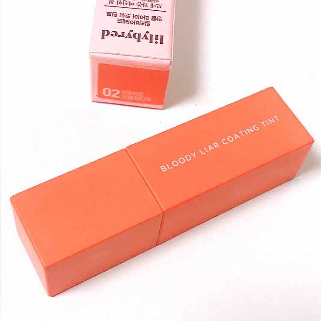 ブラッディライアー コーティングティント/lilybyred/リップティントを使ったクチコミ（2枚目）