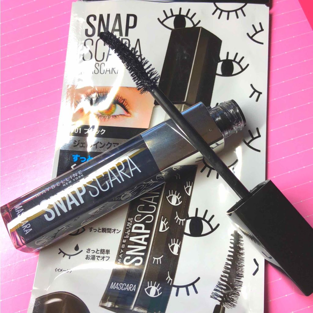 スナップスカラ 01 ブラック/MAYBELLINE NEW YORK/マスカラを使ったクチコミ（3枚目）