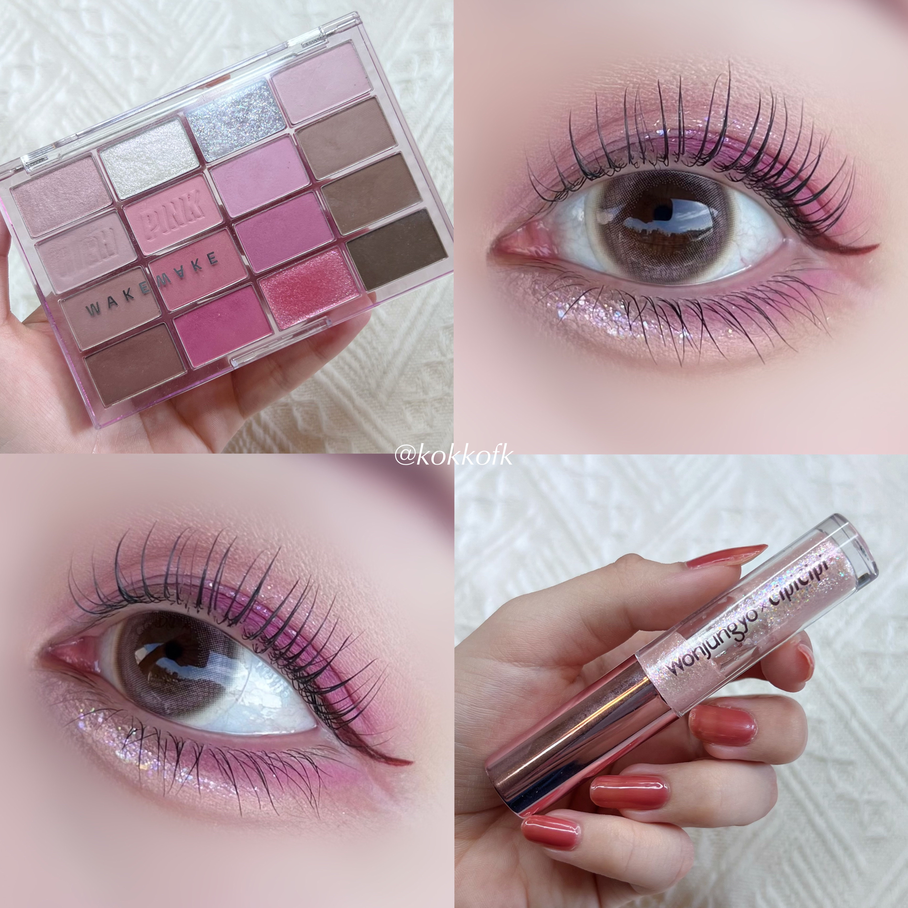 ソフトブラーリングアイパレット/wakemake/アイシャドウパレットを使ったクチコミ（2枚目）