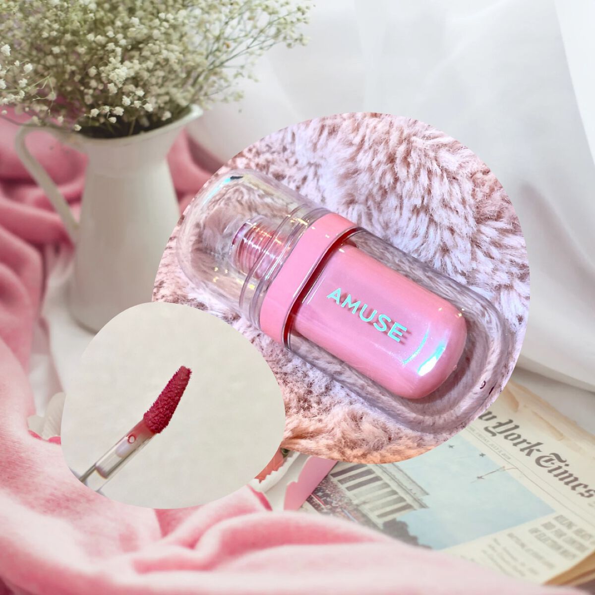 ジェルフィットティント/AMUSE/リップティントを使ったクチコミ(2枚目)