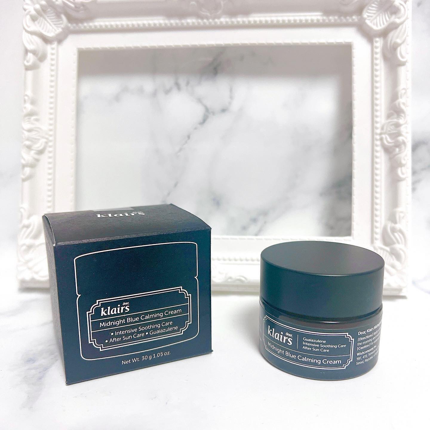 ミッドナイトブルーカーミングクリーム/Klairs/フェイスクリームを使ったクチコミ（1枚目）