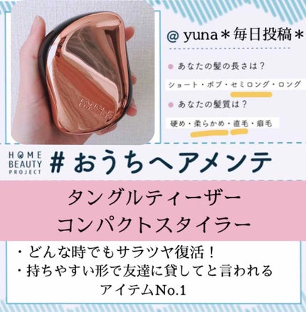 コンパクトスタイラー/TANGLE TEEZER/ヘアブラシを使ったクチコミ(1枚目)
