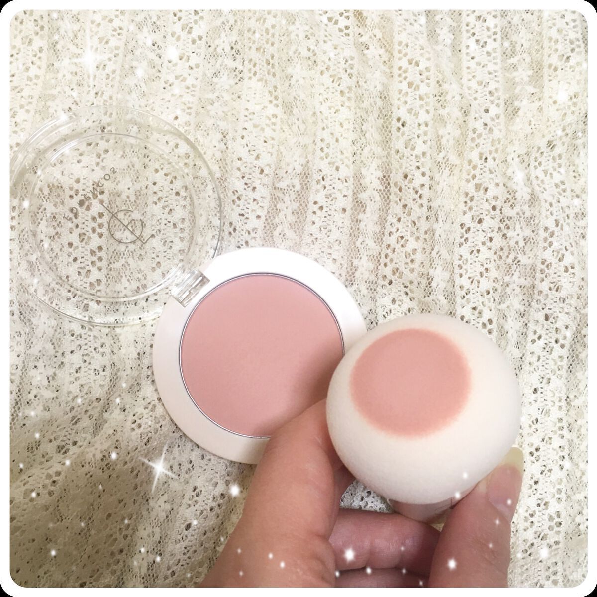 ベアブラッシャー パフ付き/フォレンコス/パウダーチークを使ったクチコミ（3枚目）