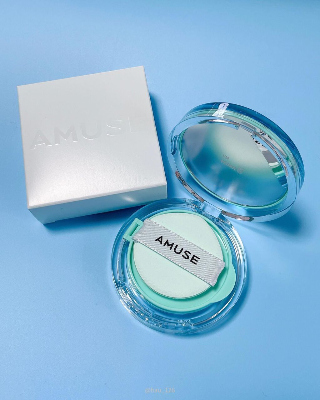 メタフィットヴィーガンクッション/AMUSE/クッションファンデーションを使ったクチコミ（3枚目）