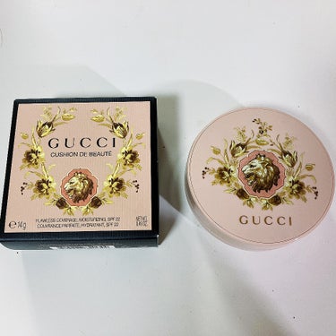 GUCCI グッチ クッション ドゥ ボーテのクチコミ「GUCCI クッション ドゥ ボーテ。 色番号は01。

GUCCIのクッションファンデね。カ.....」（1枚目）