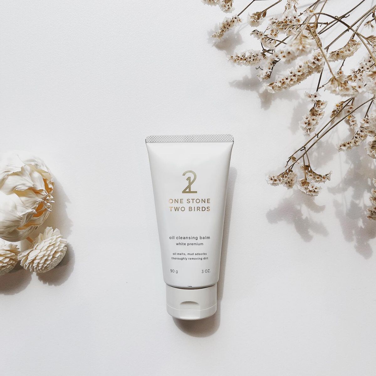 オイルクレンジングバーム ホワイトプレミアム/ONE STONE TWO BIRDS/クレンジングバームを使ったクチコミ（1枚目）