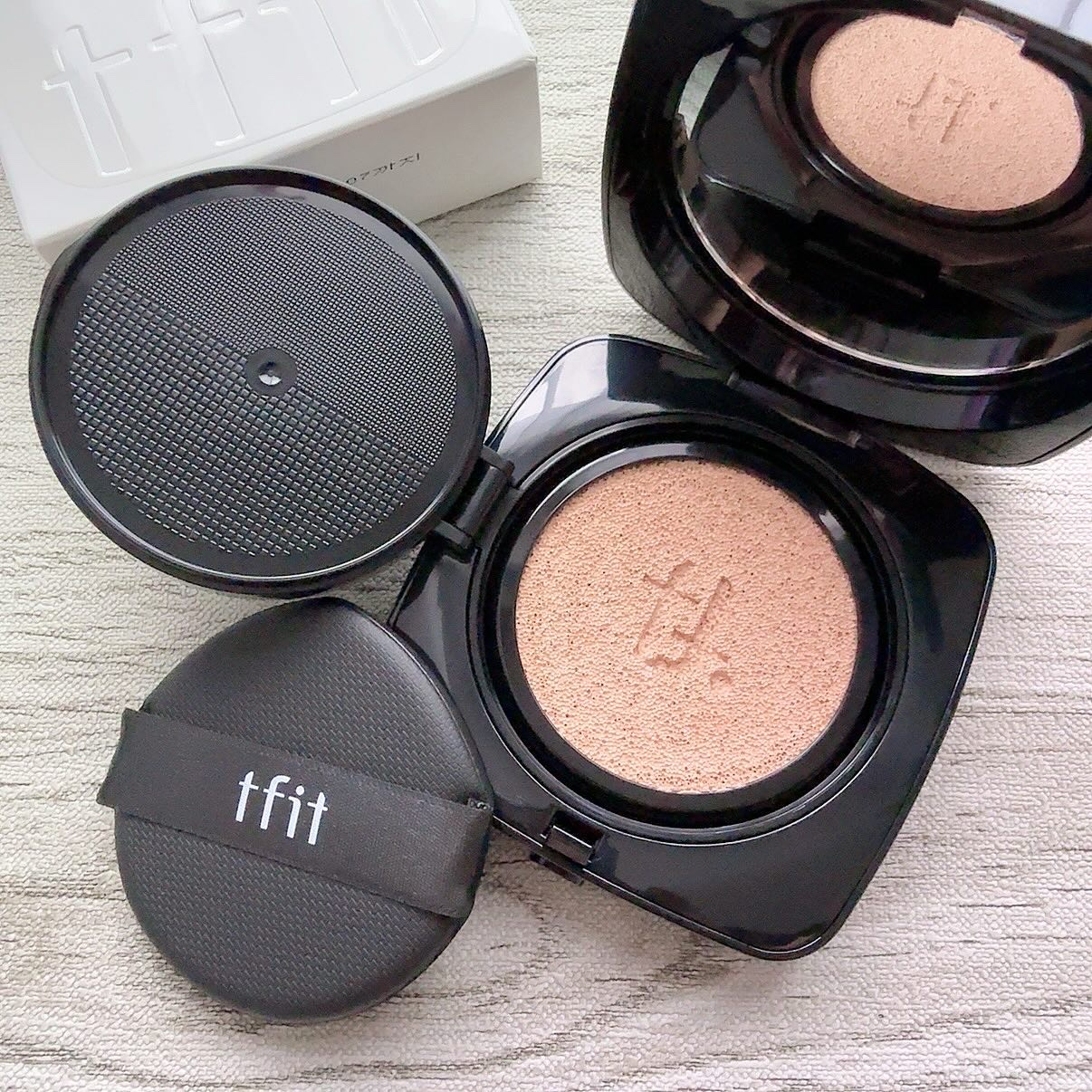 レイヤリングフィット グロークッションEX/TFIT/クッションファンデーションを使ったクチコミ（1枚目）