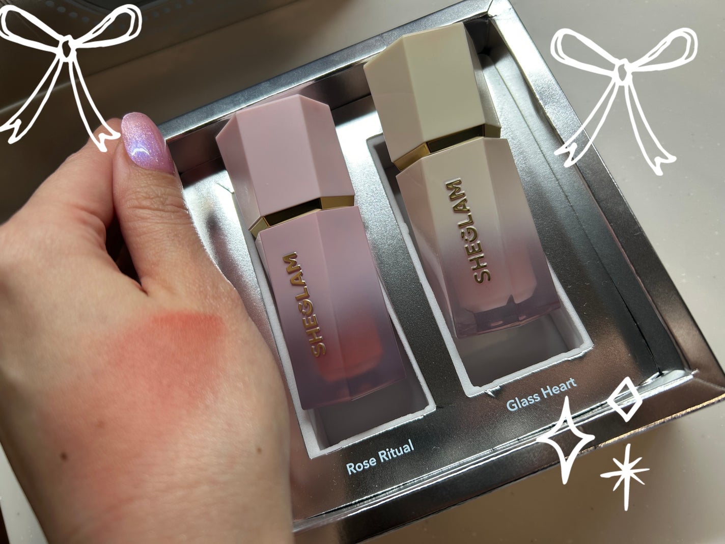 Festive Glow ギフトセット - Rose Ritual & Glass Heart/SHEGLAM/キット・セットを使ったクチコミ(3枚目)