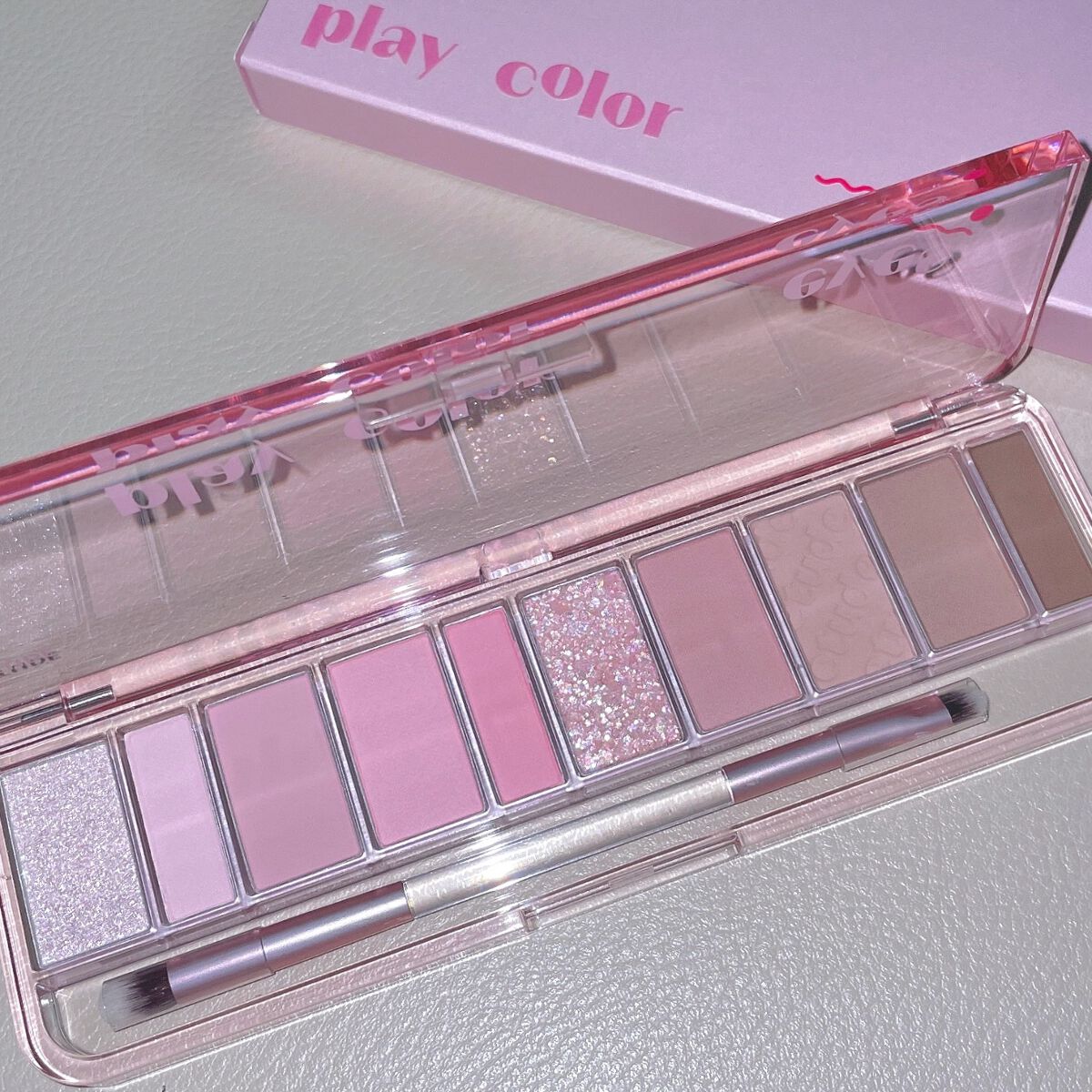 プレイカラー アイシャドウ/ETUDE/アイシャドウパレットを使ったクチコミ（1枚目）