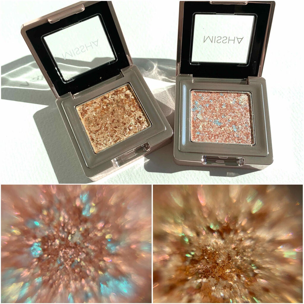 グリッタープリズム シャドウ/MISSHA/グリッターを使ったクチコミ(2枚目)
