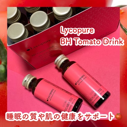 リコピュア BH トマトドリンクのクチコミ「肌の健康や睡眠の質をサポートしてくれる🍅🍷
Lycopure (リコピュア)
BH トマトド.....」(1枚目)