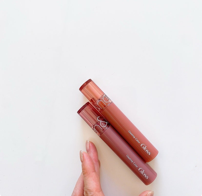 グラスティングカラーグロス/rom&nd/リップグロスを使ったクチコミ(4枚目)